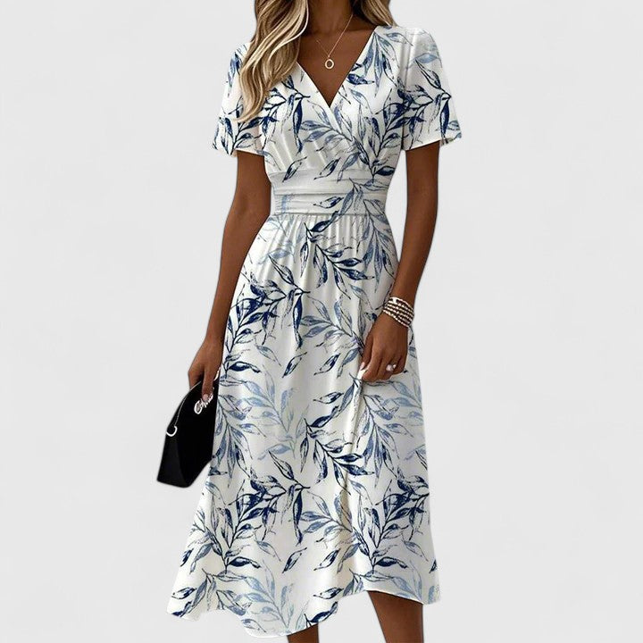 Persephone Tijdloze Midi Jurk met V-hals