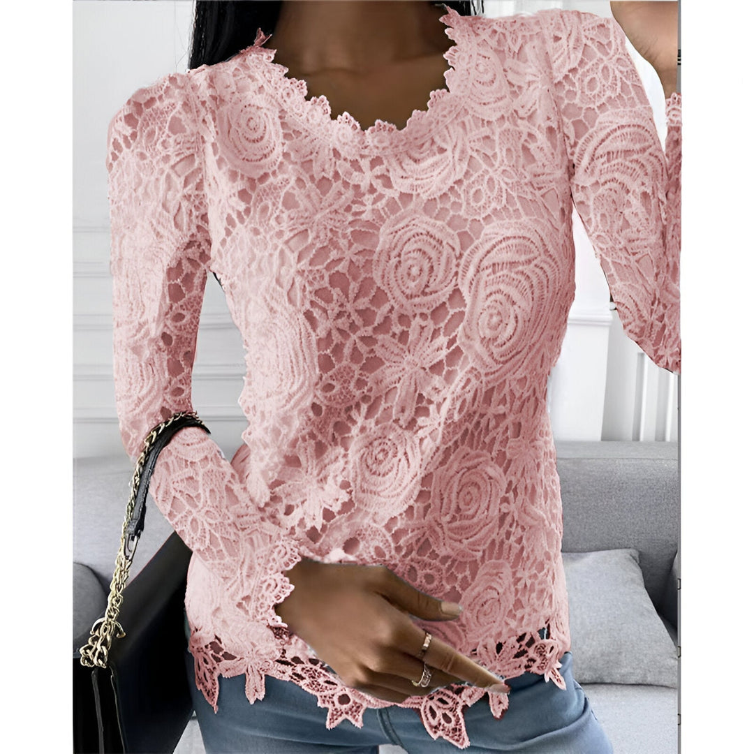 Clarisse Tijdloze Blouse met Ronde hals