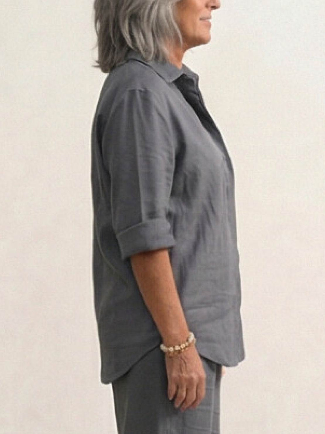 Vivian Getailleerde Set met Knoopdetails