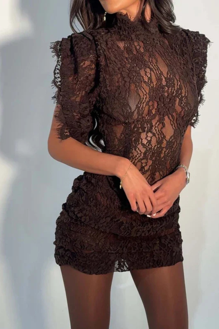Rosalynn Getailleerde Mini Jurk