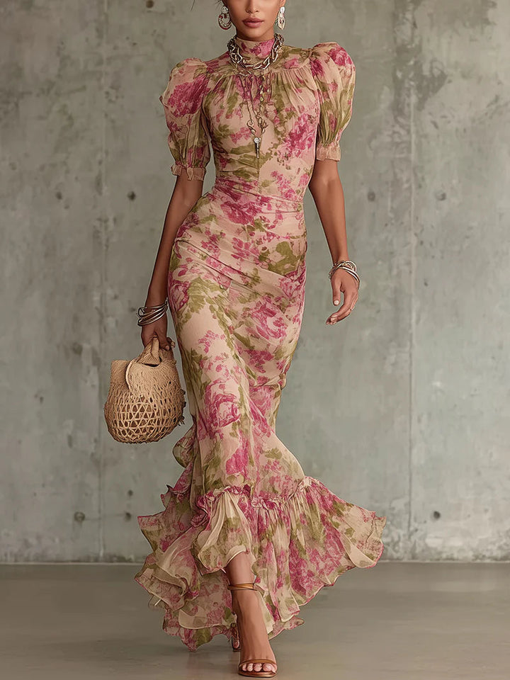 Rowan Verfijnde Maxi Jurk met Bloemenprint