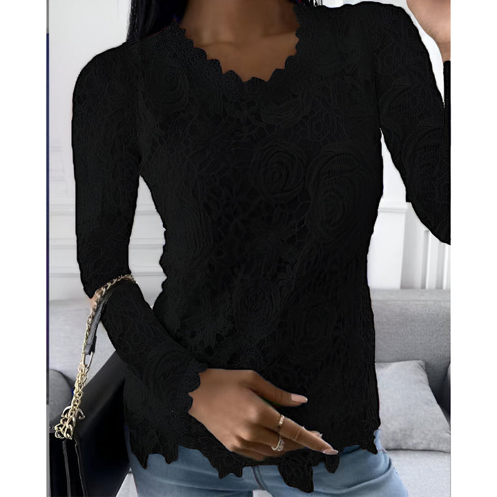 Clarisse Tijdloze Blouse met Ronde hals