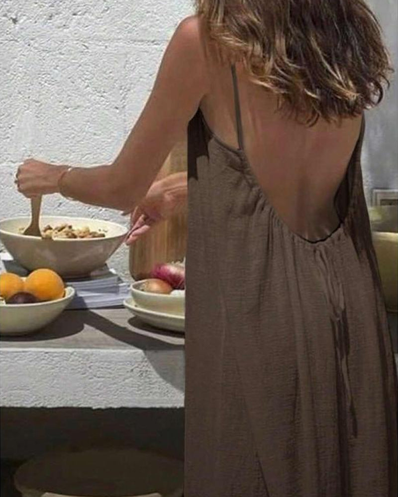 Sloane Relaxte Maxi Jurk