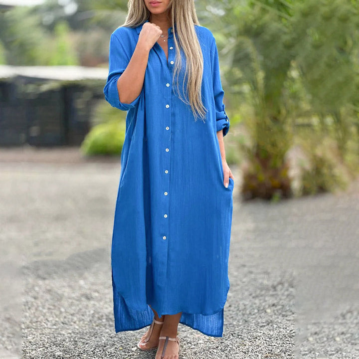 Brielle Verfijnde Maxi Jurk met Split