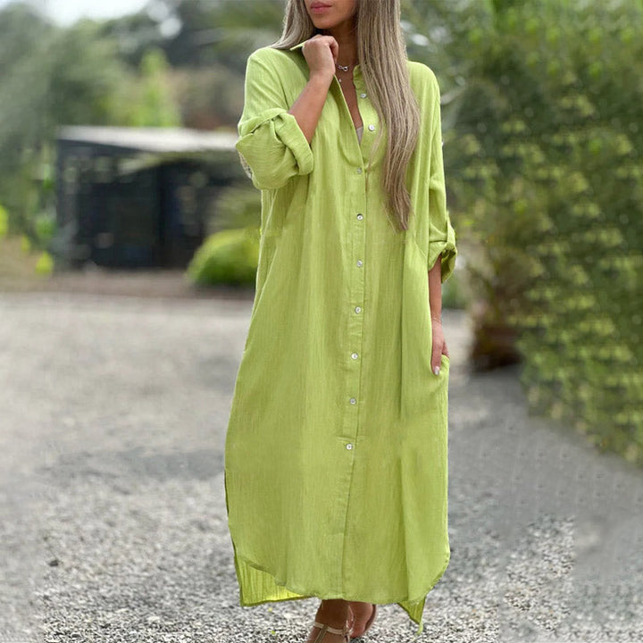 Brielle Verfijnde Maxi Jurk met Split