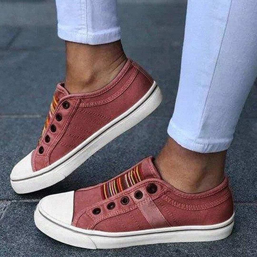 Thea Elegante Sneakers met Streepdessin