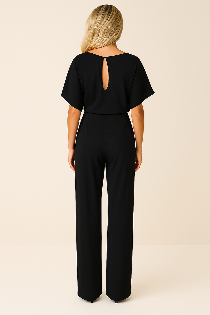 Thea Stijlvolle Jumpsuit met Ronde hals