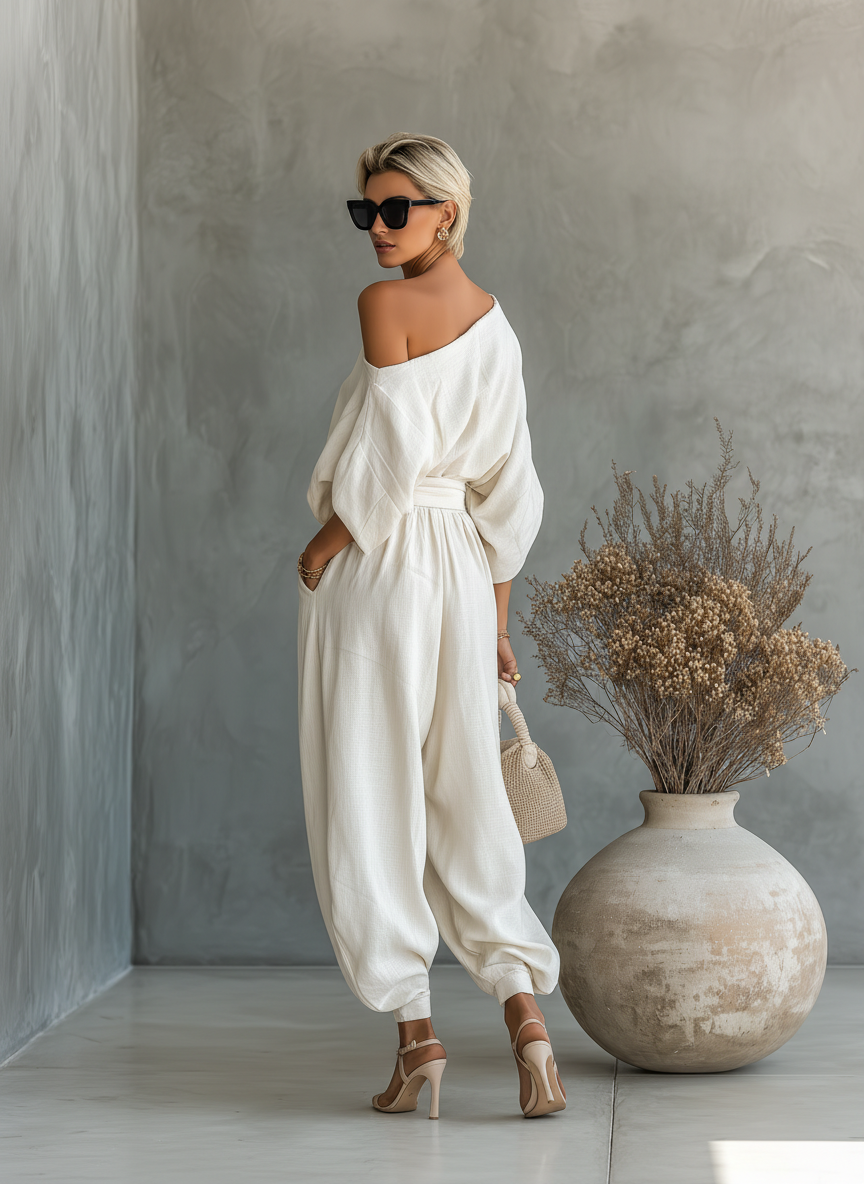 Thessalië Tijdloze Set met Off-shoulder