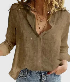 Harper Elegante Blouse met Knoopdetails