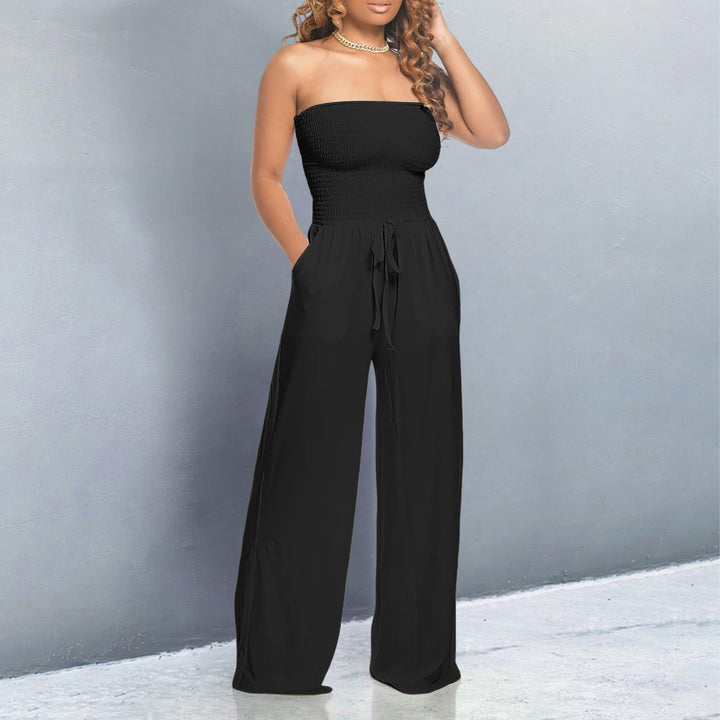 Bella Wijde Jumpsuit met Off-shoulder