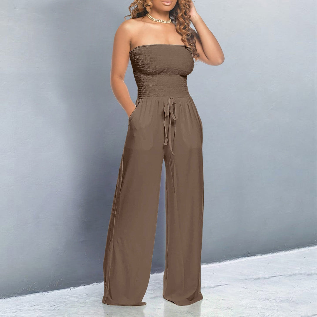 Bella Wijde Jumpsuit met Off-shoulder