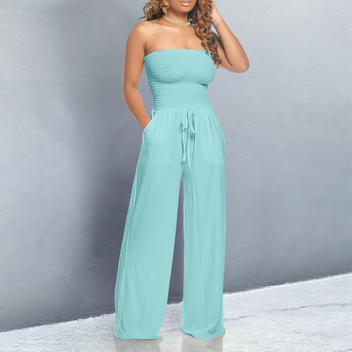 Bella Wijde Jumpsuit met Off-shoulder