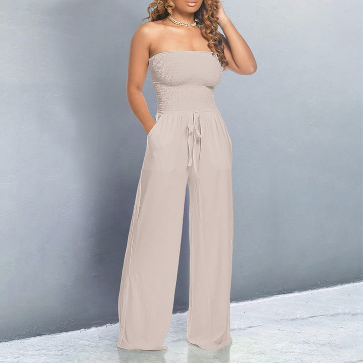 Bella Wijde Jumpsuit met Off-shoulder