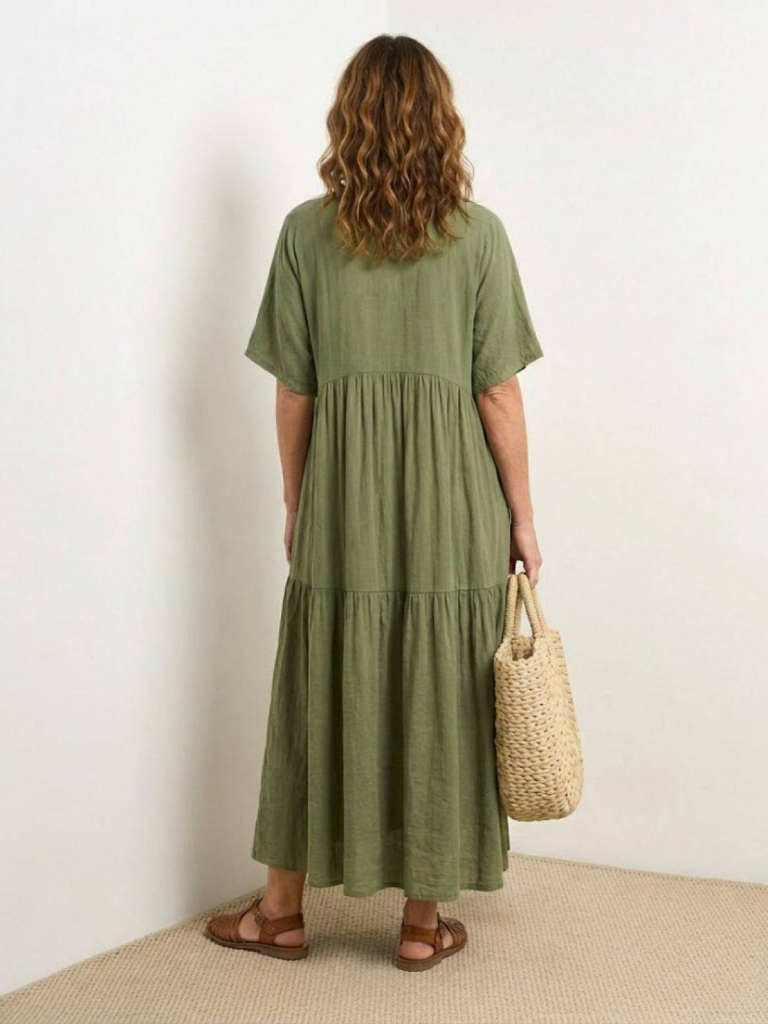 Sienna Stijlvolle Maxi Jurk met V-hals
