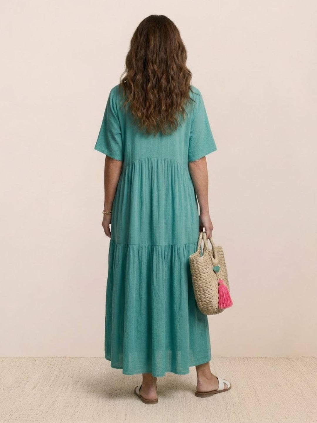 Sienna Stijlvolle Maxi Jurk met V-hals