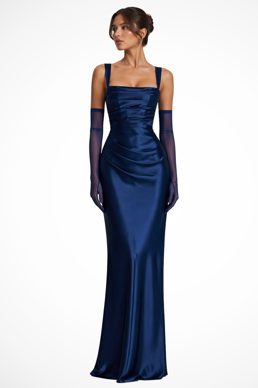 Valentina Tijdloze Maxi Jurk met Vierkante hals