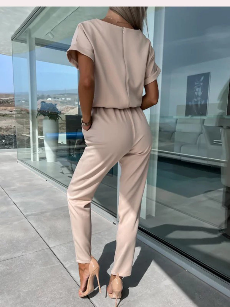 Elara Tijdloze Jumpsuit met V-hals