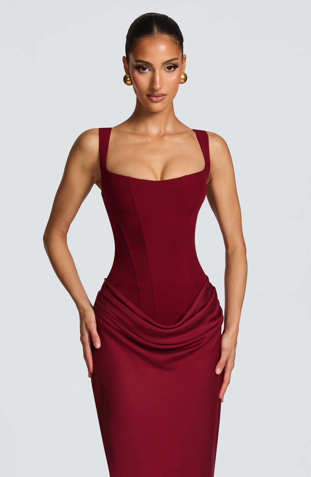 Ashley Getailleerde Maxi Jurk