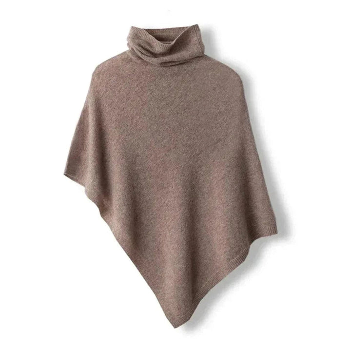 Olivia Gebreide Cape met Rolkraag