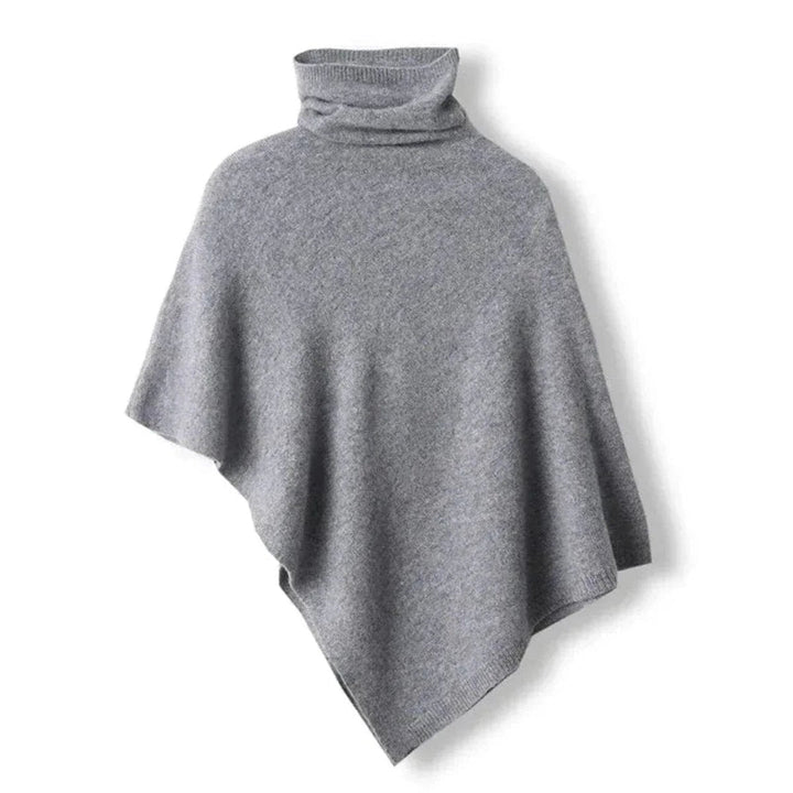 Olivia Gebreide Cape met Rolkraag