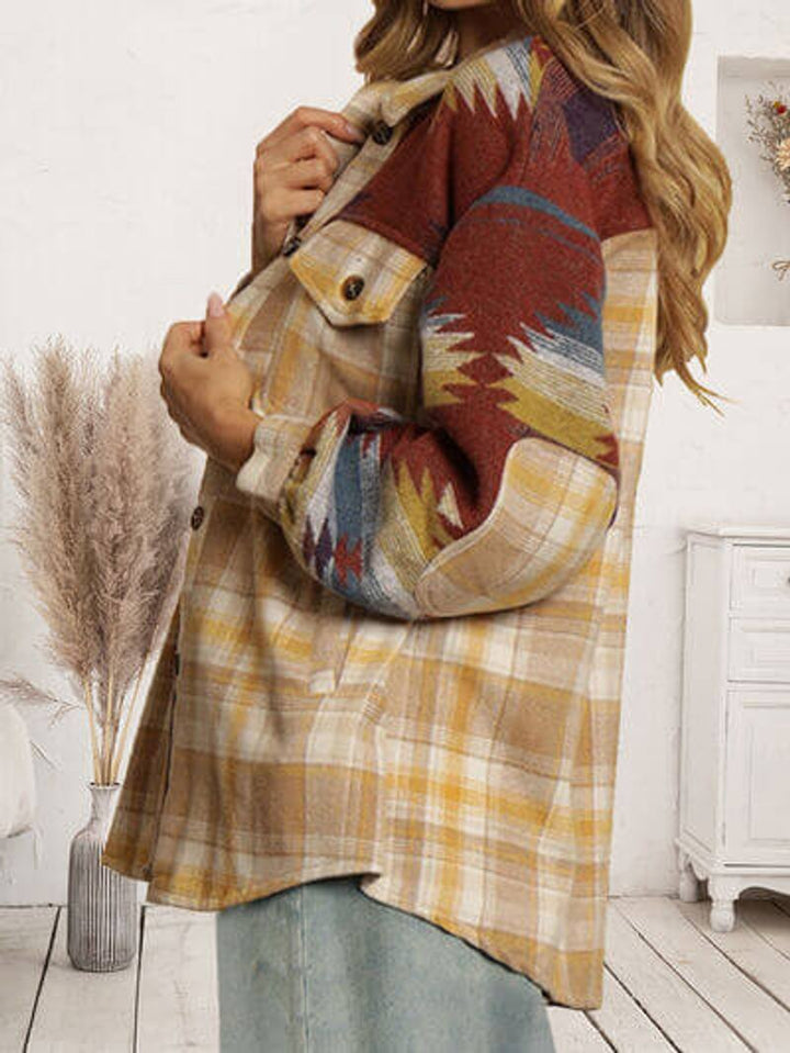 Willow Lange Overshirt met Ruitprint