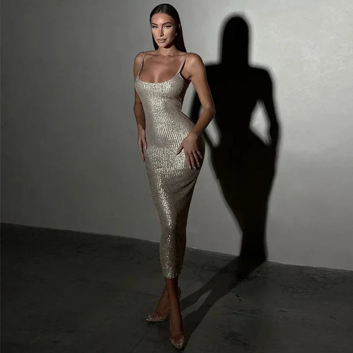 Willow Pailletten Kerstjurk