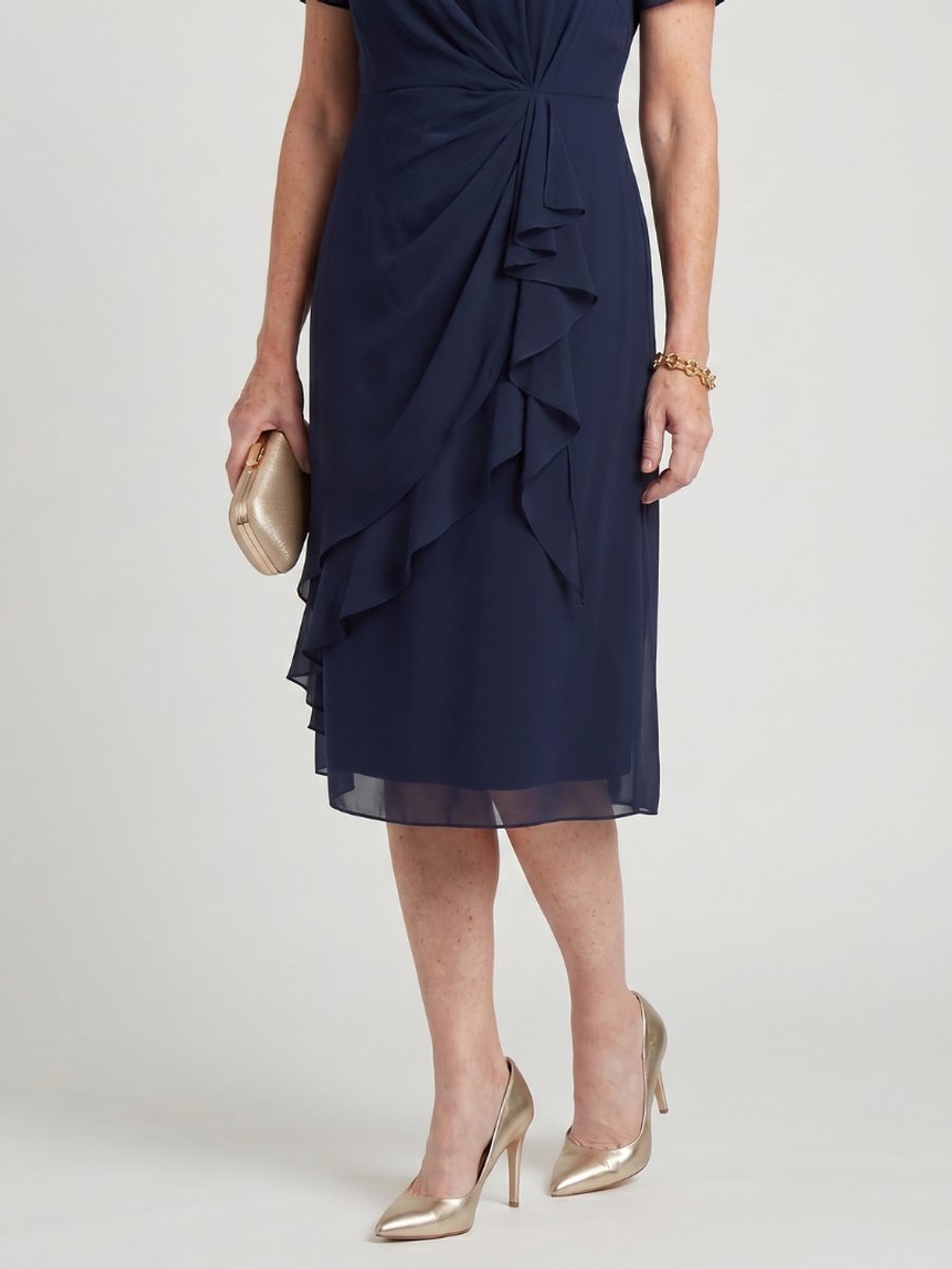 Ivy Chiffon Kerstjurk met Gelaagde Rok