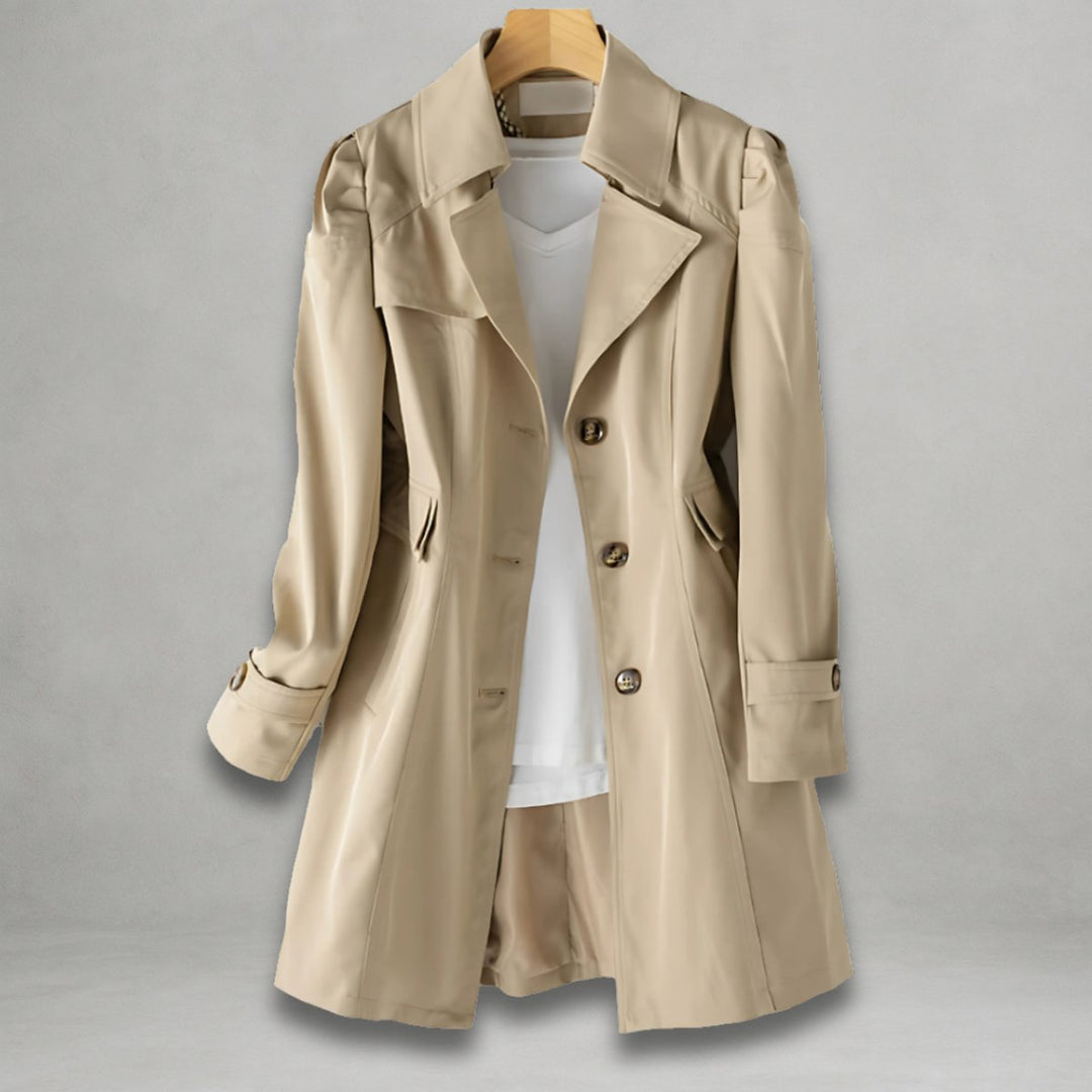 Freya Katoenen Trenchcoat met Knoopsluiting