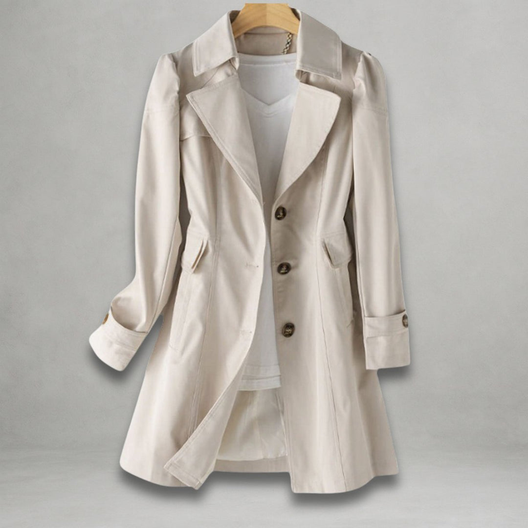 Freya Katoenen Trenchcoat met Knoopsluiting