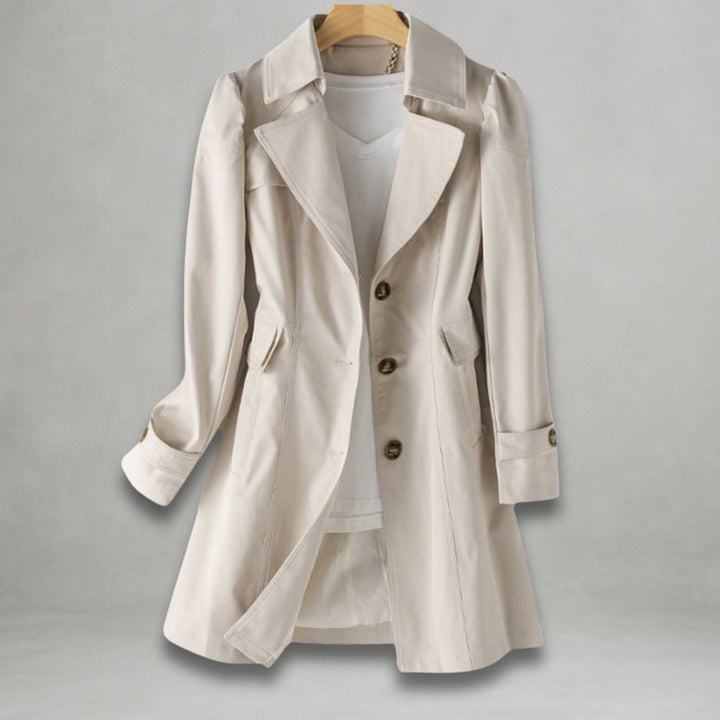 Freya Katoenen Trenchcoat met Knoopsluiting