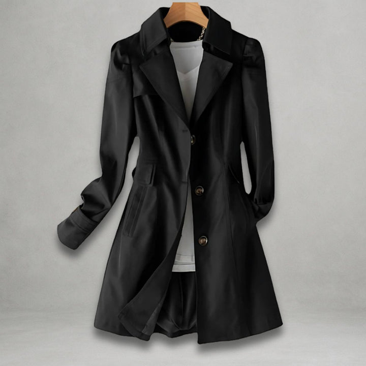 Freya Katoenen Trenchcoat met Knoopsluiting