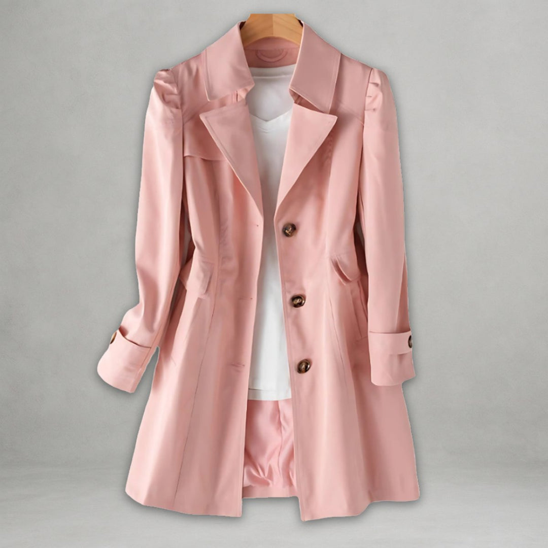 Freya Katoenen Trenchcoat met Knoopsluiting