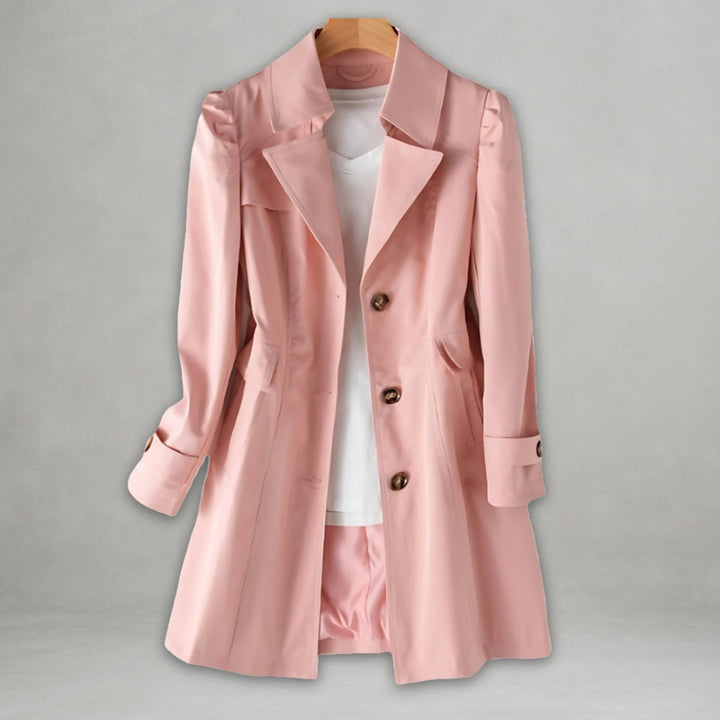 Freya Katoenen Trenchcoat met Knoopsluiting