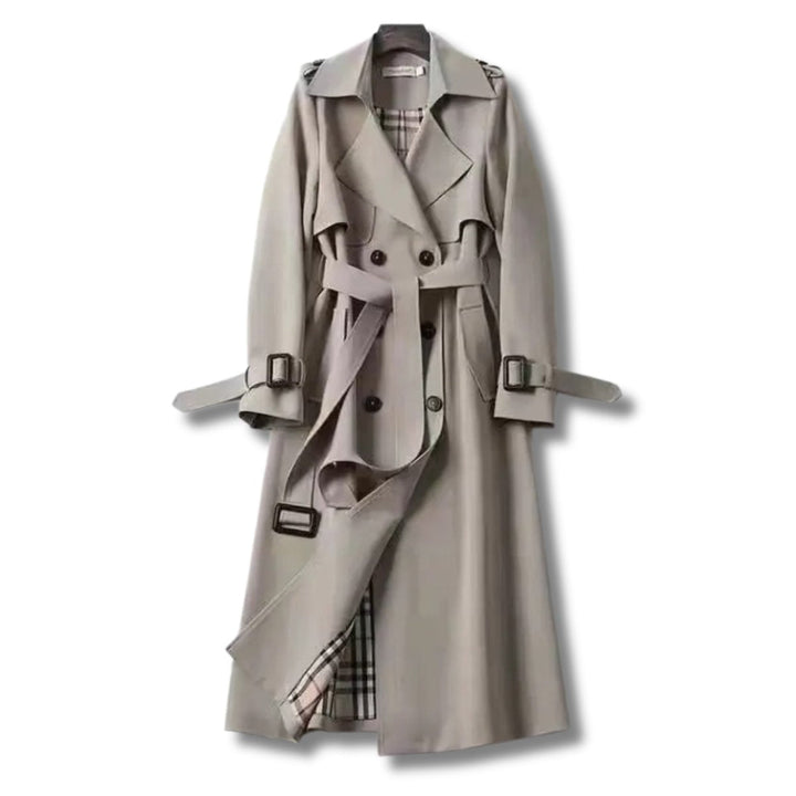 Sienna Trenchcoat met Ruitprint