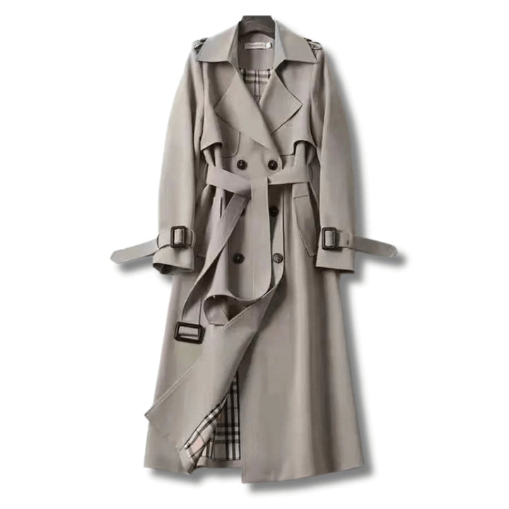 Isla Trenchcoat met Ruitprint