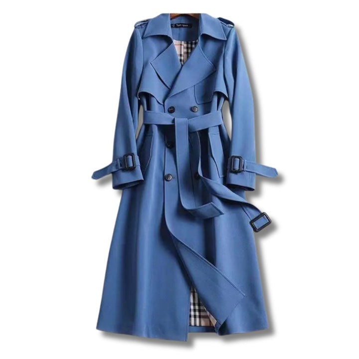 Sienna Trenchcoat met Ruitprint