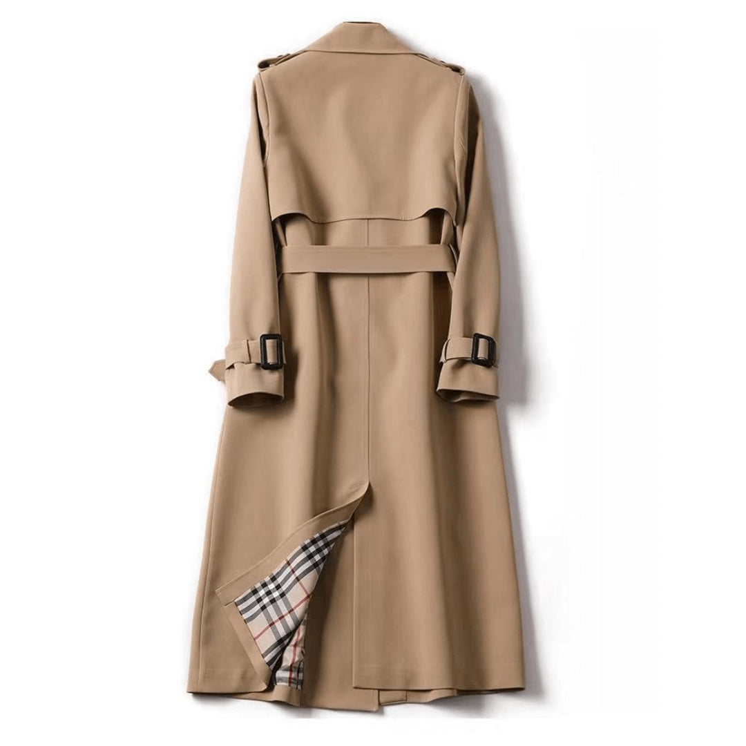 Isla Trenchcoat met Ruitprint