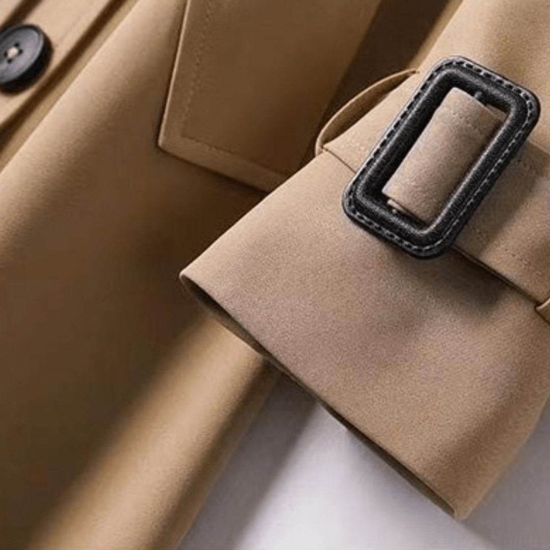 Isla Trenchcoat met Ruitprint