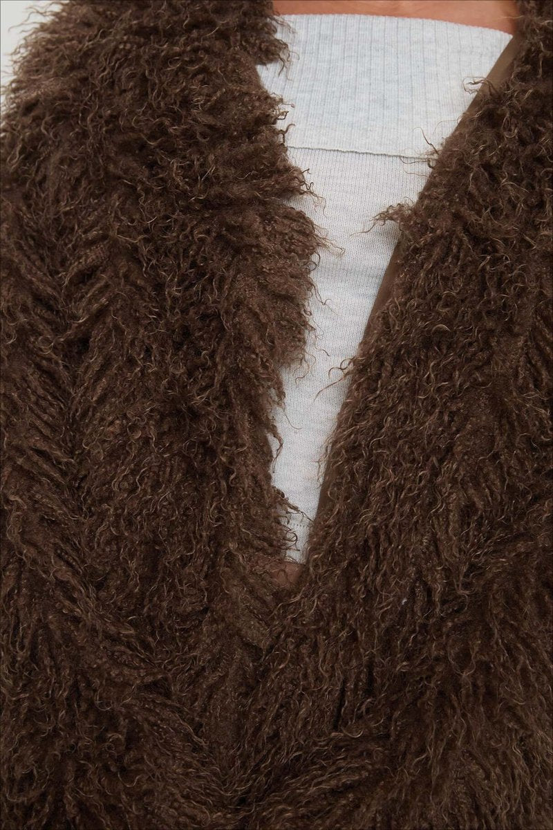 Ella Nepbont Teddyjas met Nepbontkraag