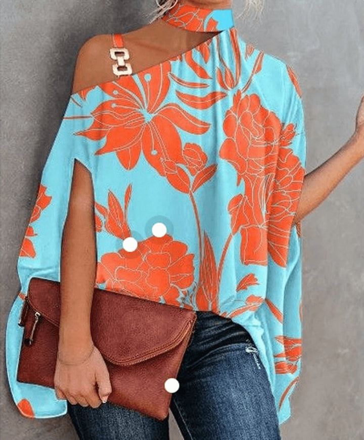Ivy Blouse met Grafische Print