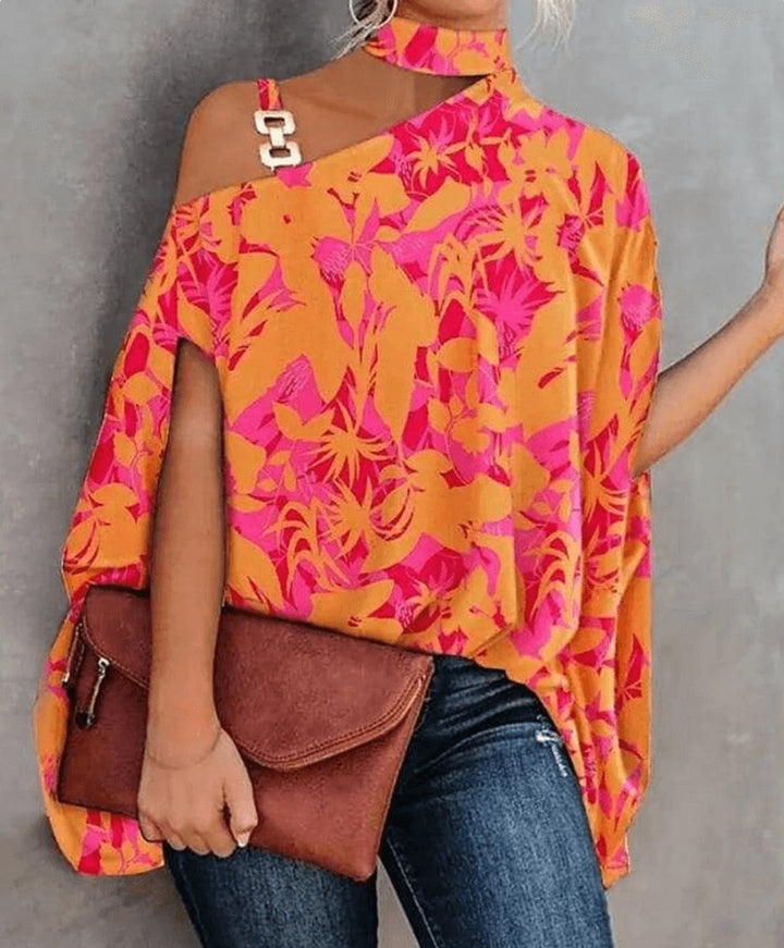 Ivy Blouse met Grafische Print