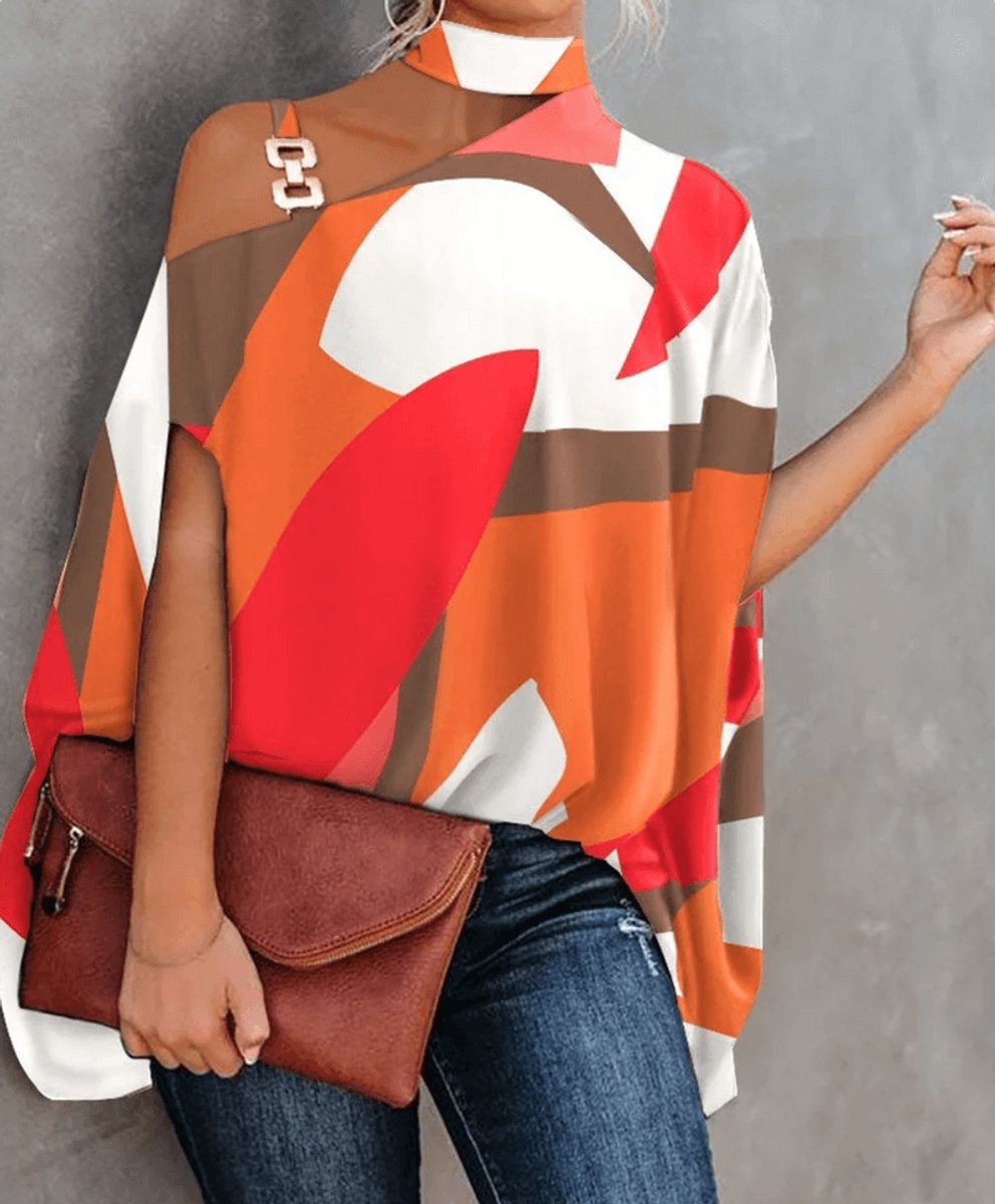 Ivy Blouse met Grafische Print