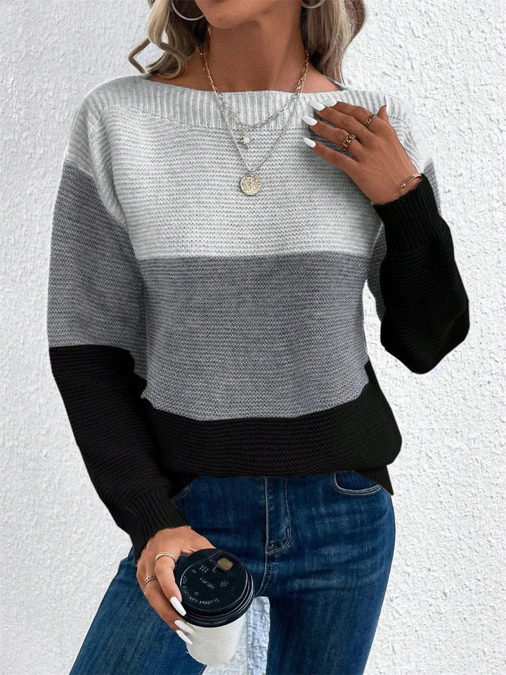 Willow Gebreide Trui met Patchwork