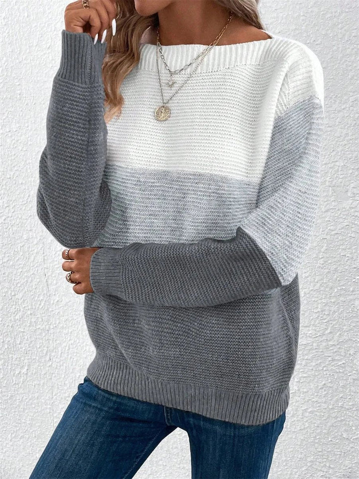 Willow Gebreide Trui met Patchwork