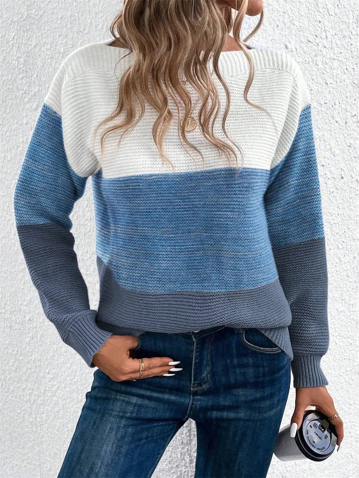 Willow Gebreide Trui met Patchwork