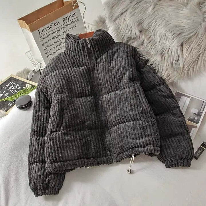 Willow Corduroy Pufferjas met Ritssluiting