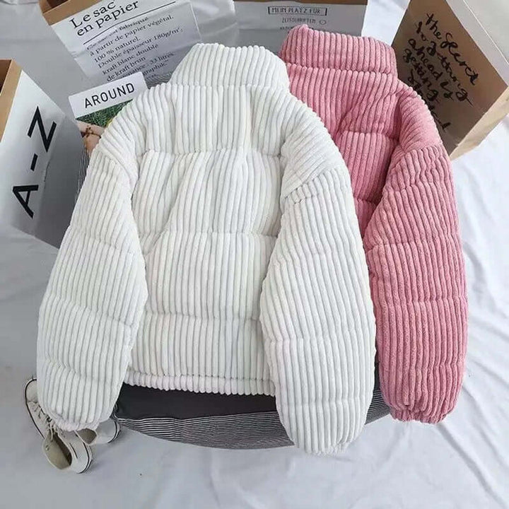 Willow Corduroy Pufferjas met Ritssluiting