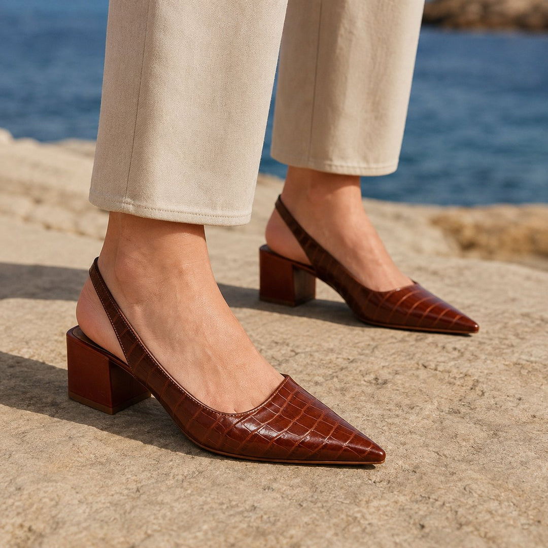 Amelia Pumps met Stabiele Blokhak