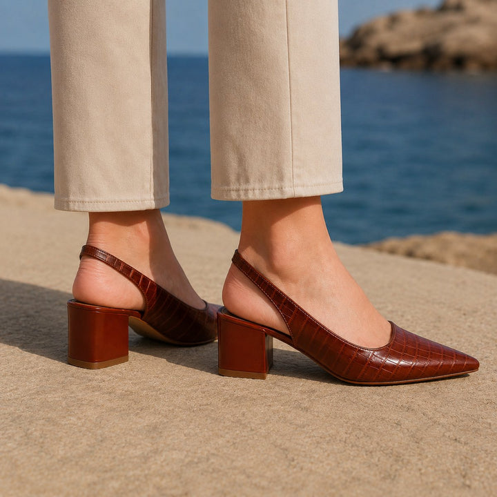 Amelia Pumps met Stabiele Blokhak
