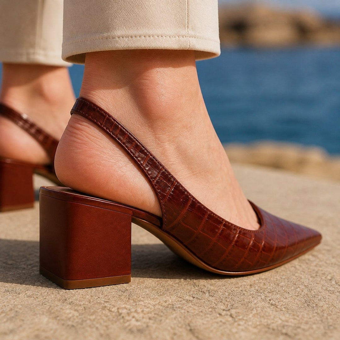 Amelia Pumps met Stabiele Blokhak